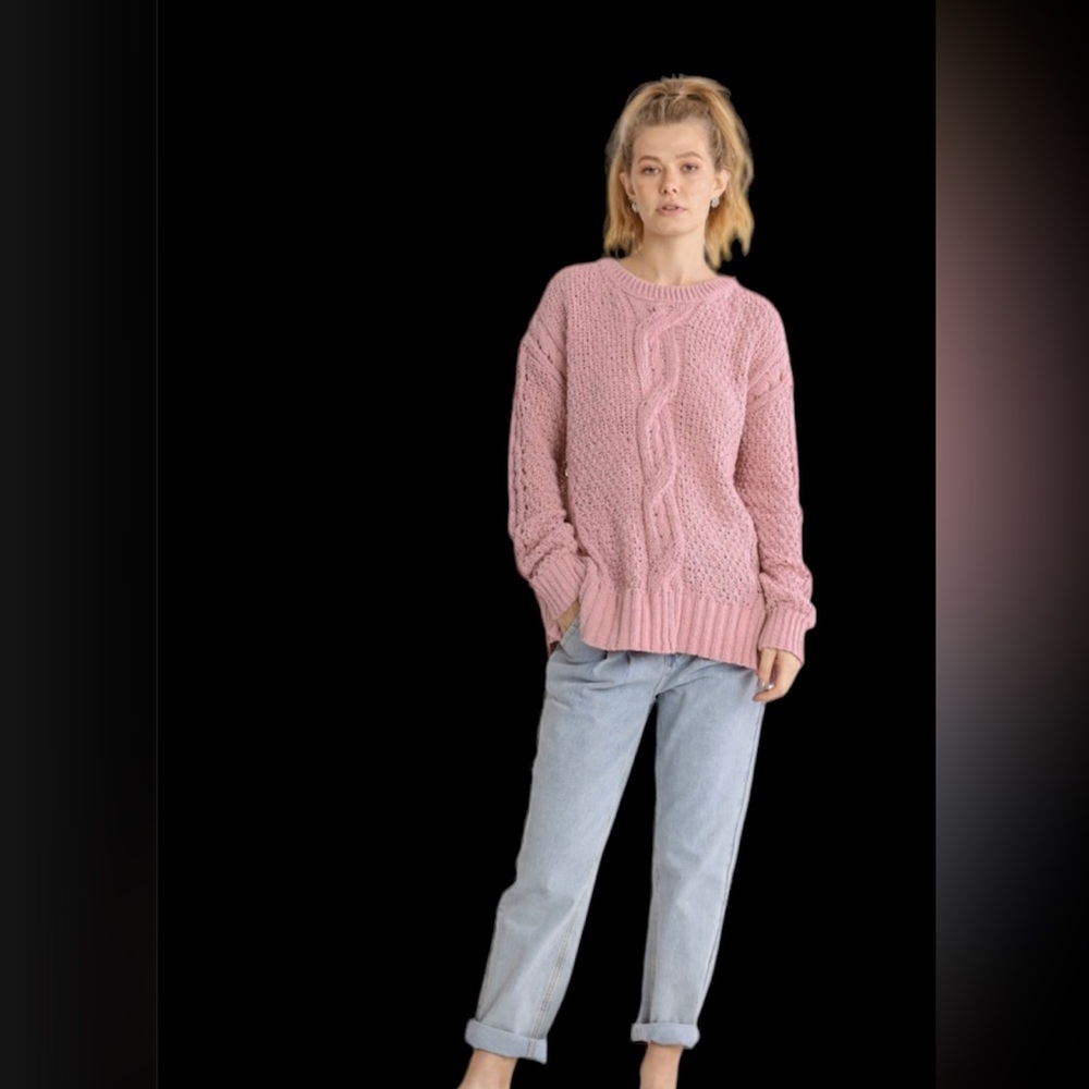 Umgee soft mauve sweater